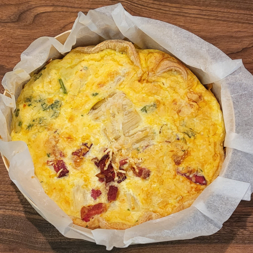 Quiche ham en asperges